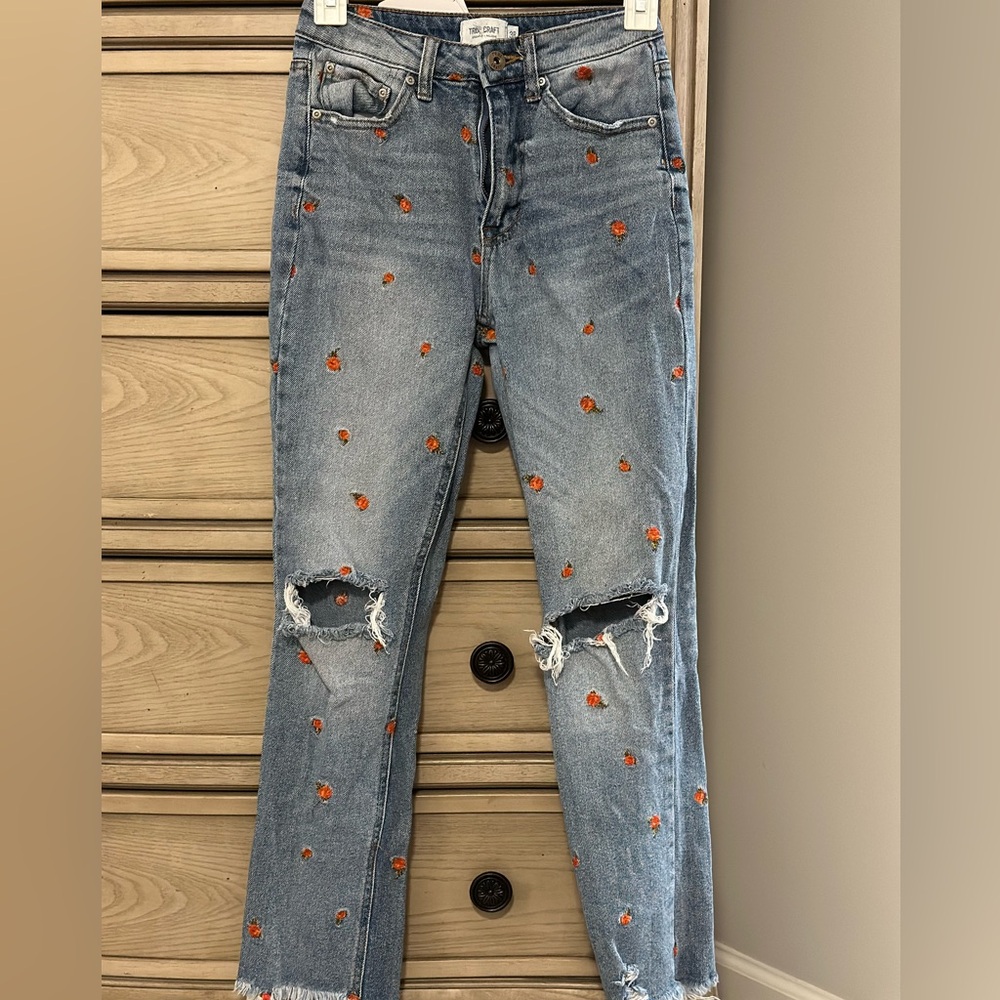 True Craft High Rise Slim Crop Jean